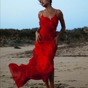 NWT Rat & Boa Cecelia Dress in red XS